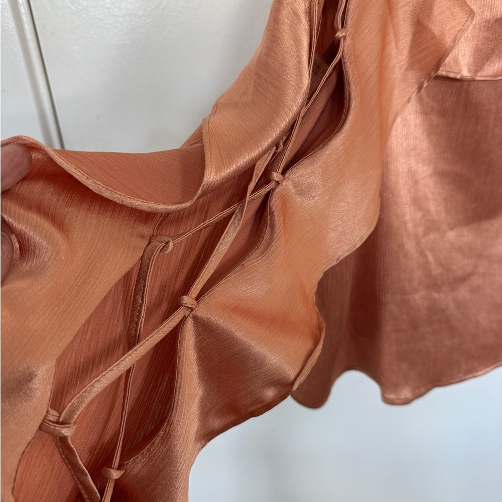 Guess Copper Ruffled Blouse - Picture 3 of 6